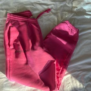 Pangaia pink sweat pants